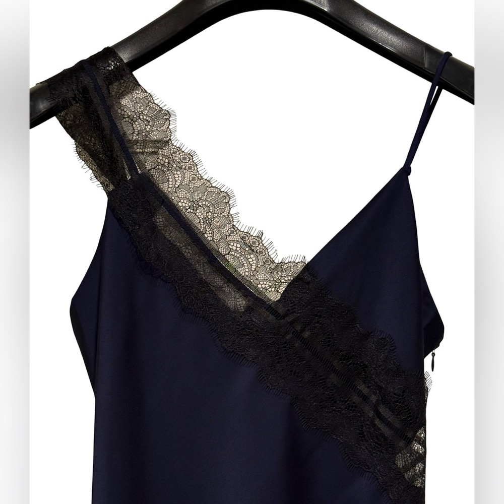 House of Harlow 1960 NWT Size S Beautiful Rich Navy & Black Lace Dress (0633) - Picture 4 of 12